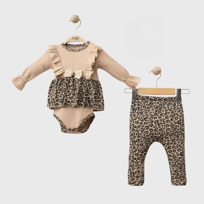 Set 2 Piese Fetițe Chocolate - 100% Bumbac [7]