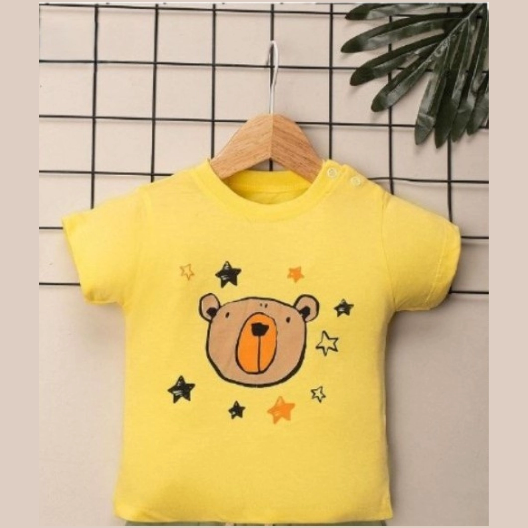 Set Stelar Bear Vară Băieței – Tricou Galben & Pantaloni Vernil [2]