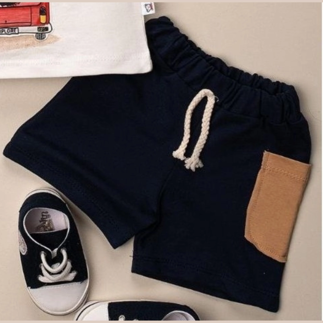 Set Vară Manhattan Băieței – Tricou Minivan & Pantaloni Bleumarin [4]