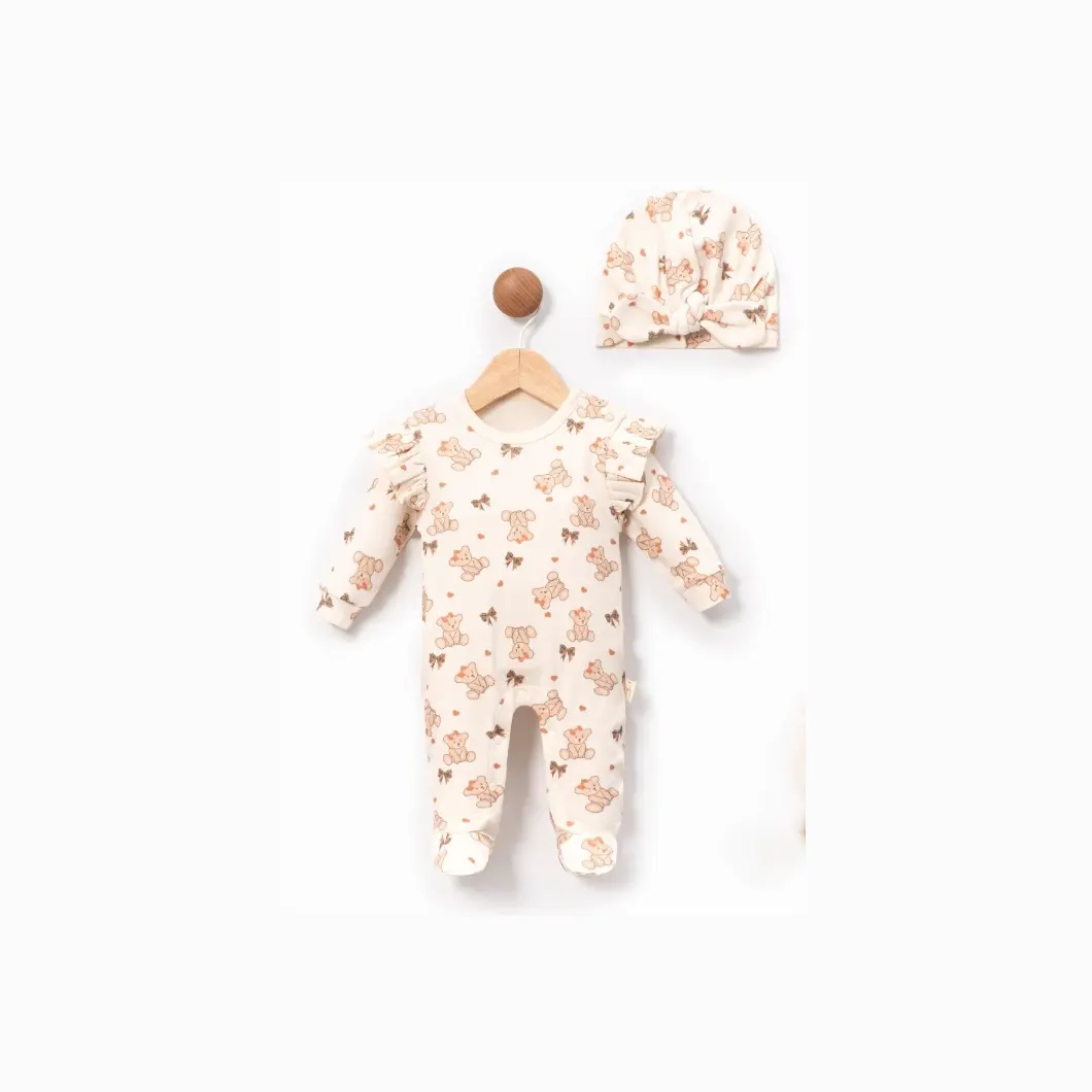 Set 2 Salopete Fetițe Matilda Bumbac OEKO-TEX 0–6 Luni [5]