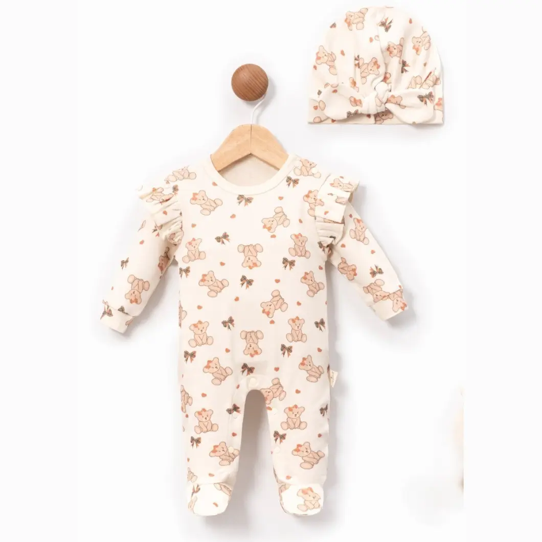 Set 2 Salopete Fetițe Matilda Bumbac OEKO-TEX 0–6 Luni [3]