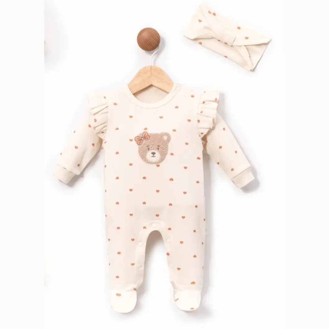 Set 2 Salopete Fetițe Matilda Bumbac OEKO-TEX 0–6 Luni [4]