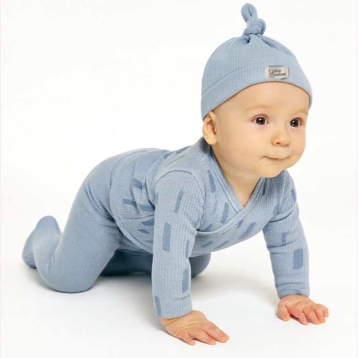 Set 3 Piese Băieței Explorer – Bluză, Pantaloni și Căciuliță [2]