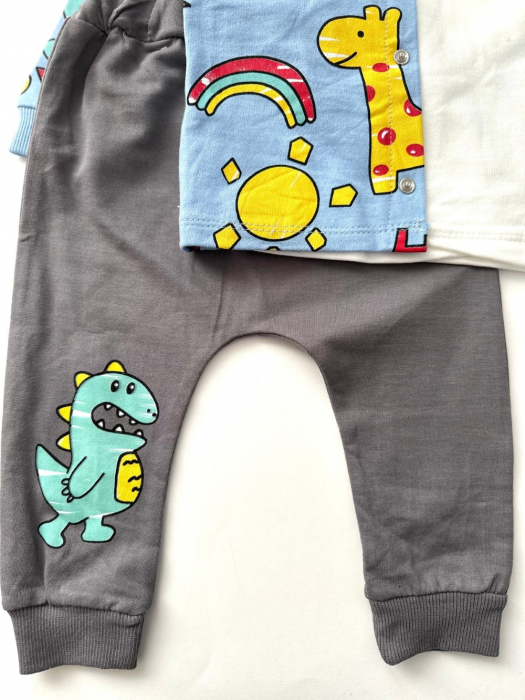 Set 3 Piese Băieței "Happy Dino" [3]
