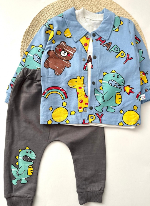 Set 3 Piese Băieței "Happy Dino" [1]