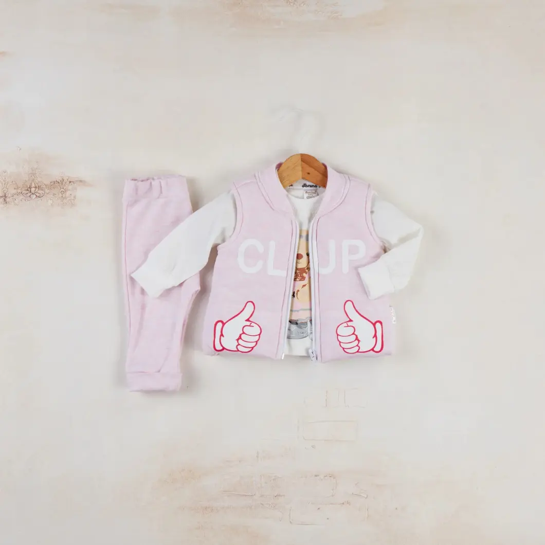 Set 3 Piese Fetite Bear Cup - Roz [7]