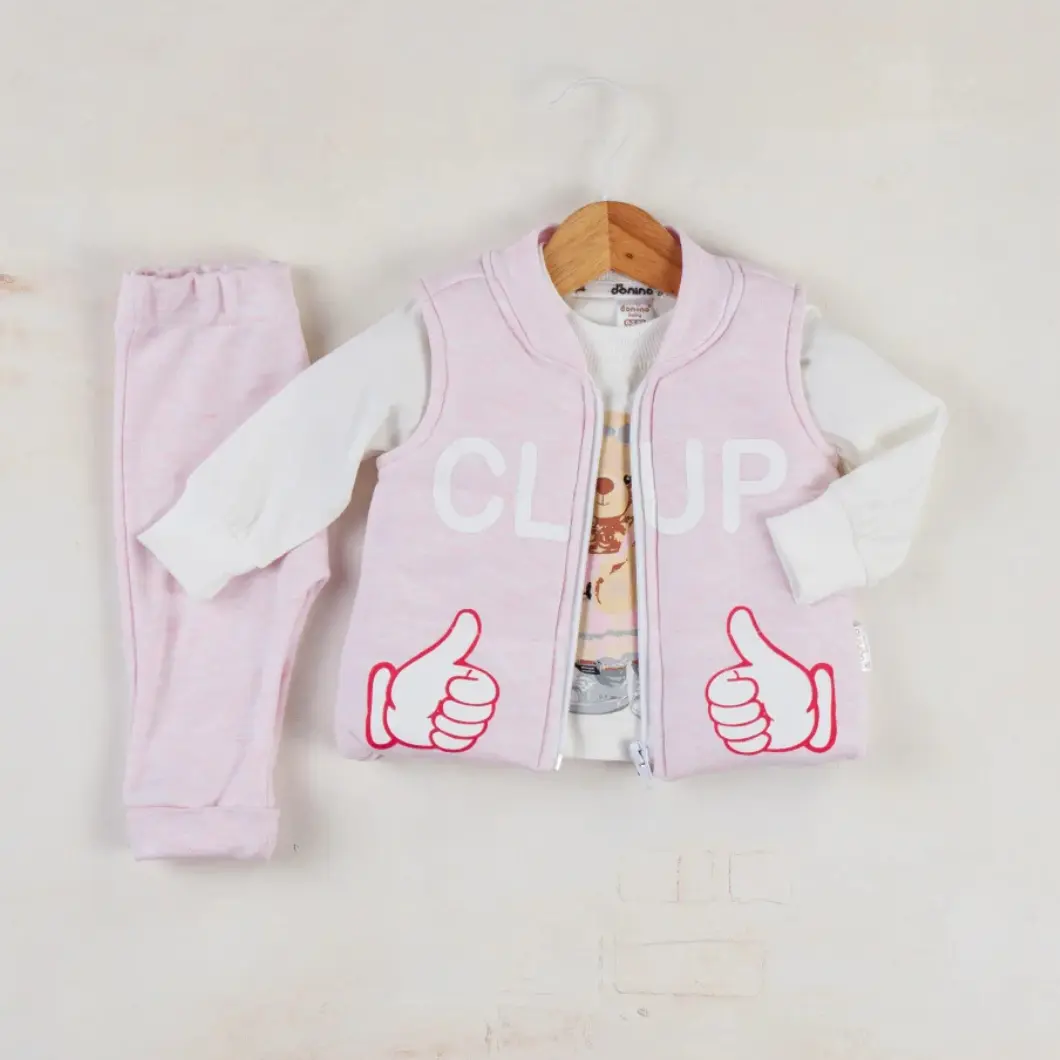 Set 3 Piese Fetite Bear Cup - Roz [6]