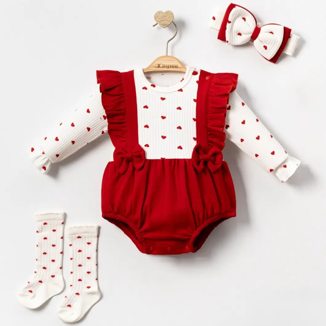 Set 3 Piese Fetițe DeSiRe Bumbac 3–12 Luni [2]