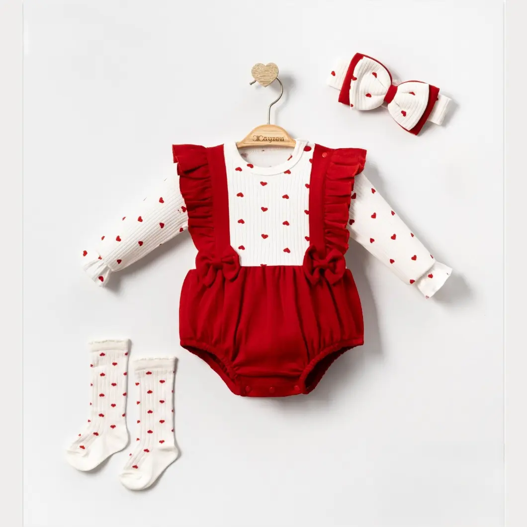 Set 3 Piese Fetițe DeSiRe Bumbac 3–12 Luni [7]