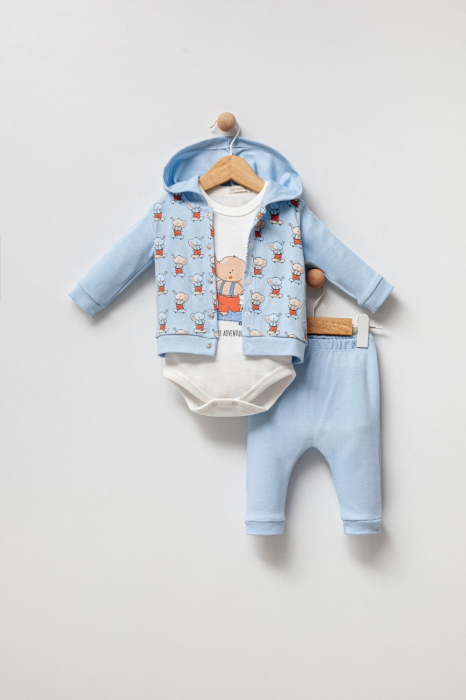 Set 3 Piese Elephant Fun Bleu [1]