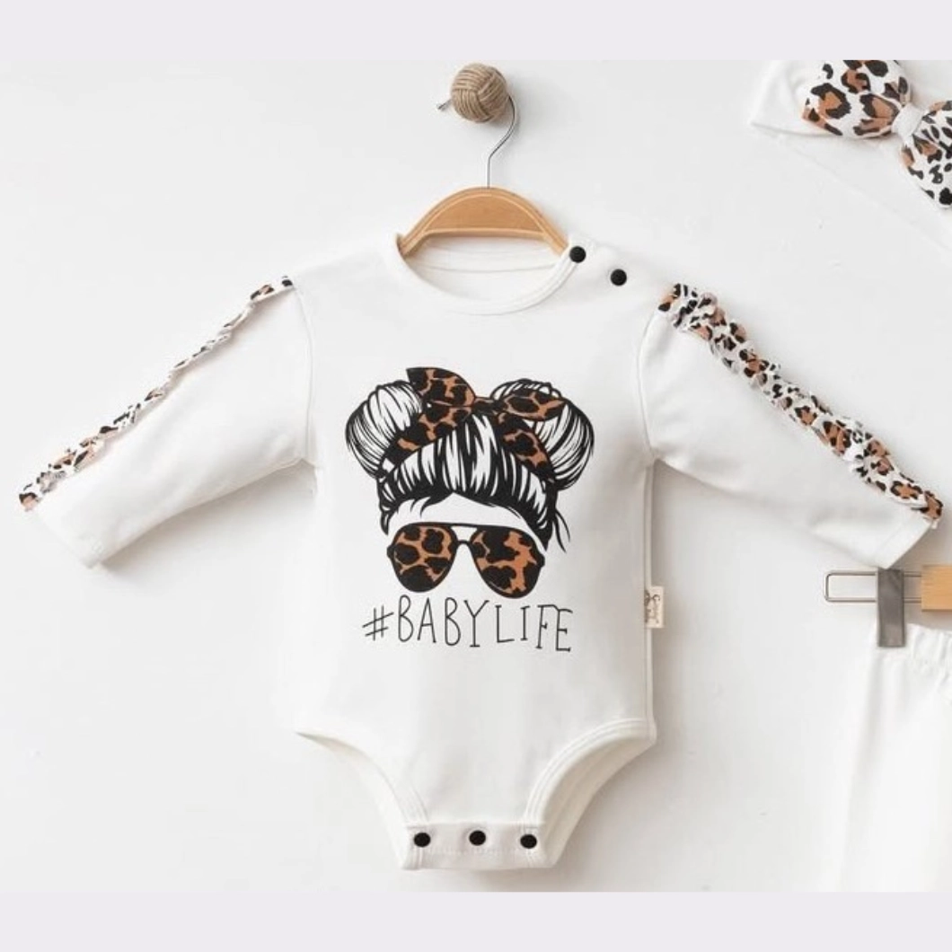 Set 3 Piese Fetițe Baby Life - 100% Bumbac Premium [4]