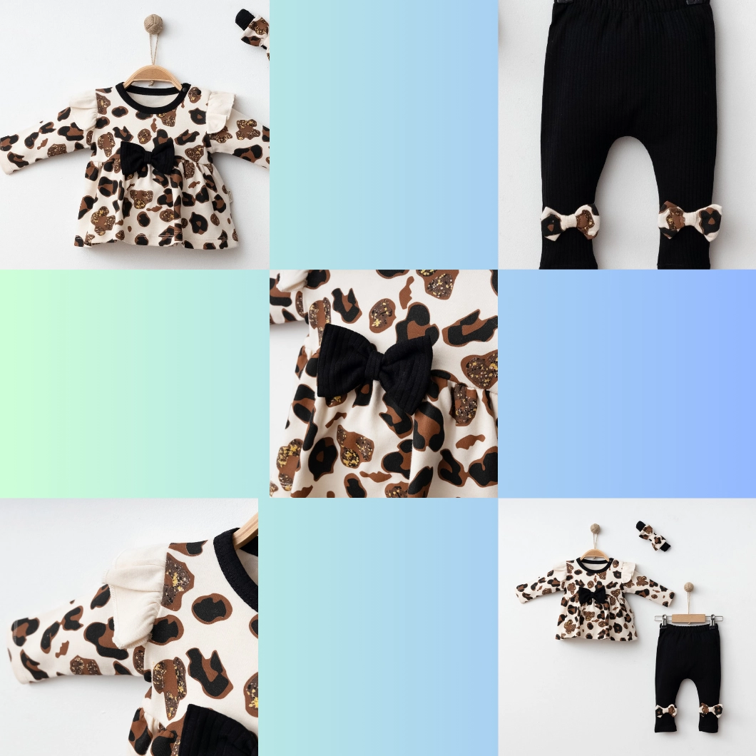 Set 3 Piese Fetițe Beyonce - Bumbac 100% Premium [4]
