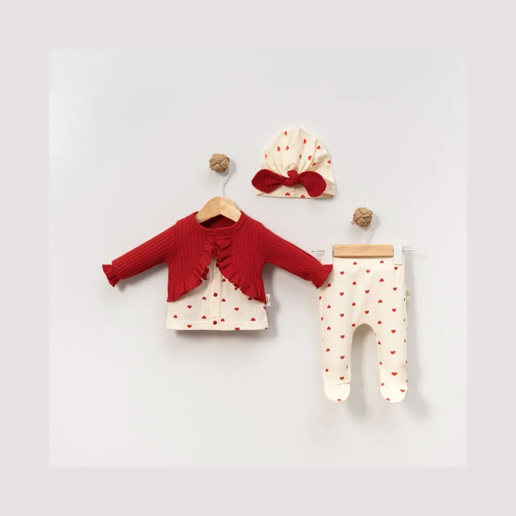 Set 3 Piese Fetițe Cu Dragoste 0–6 Luni [6]