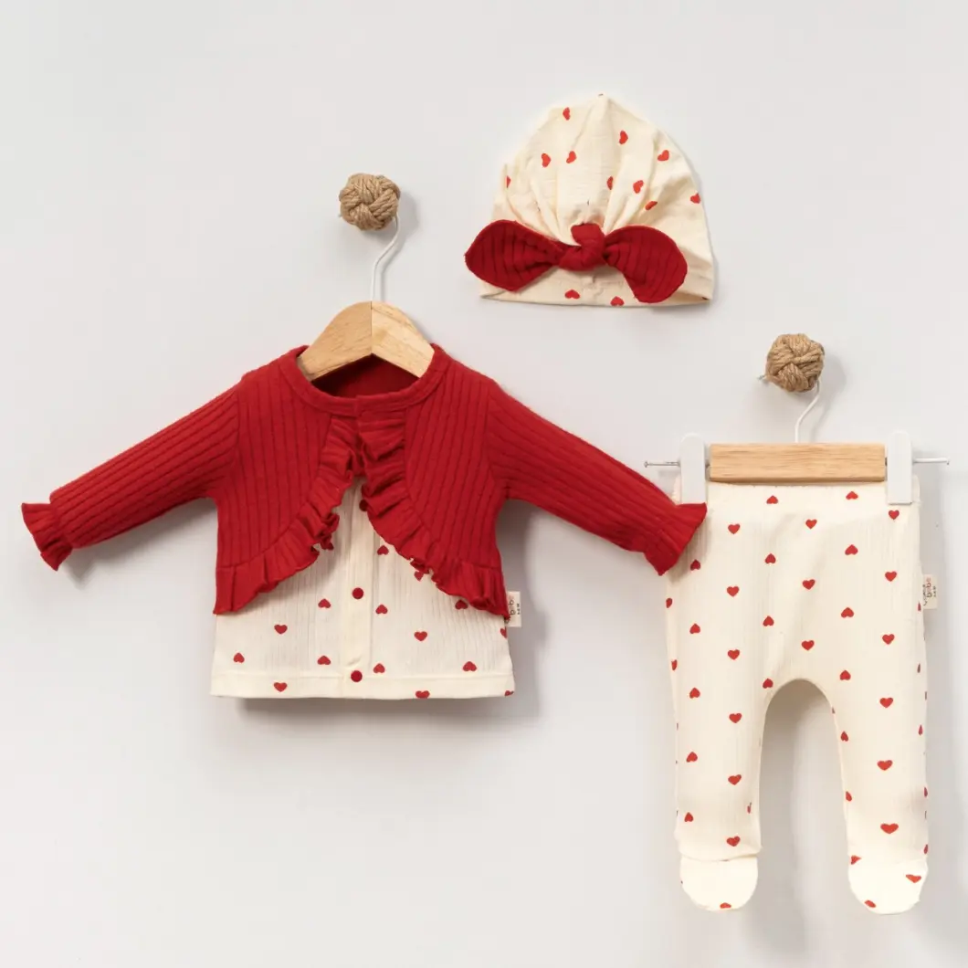 Set 3 Piese Fetițe Cu Dragoste 0–6 Luni [2]