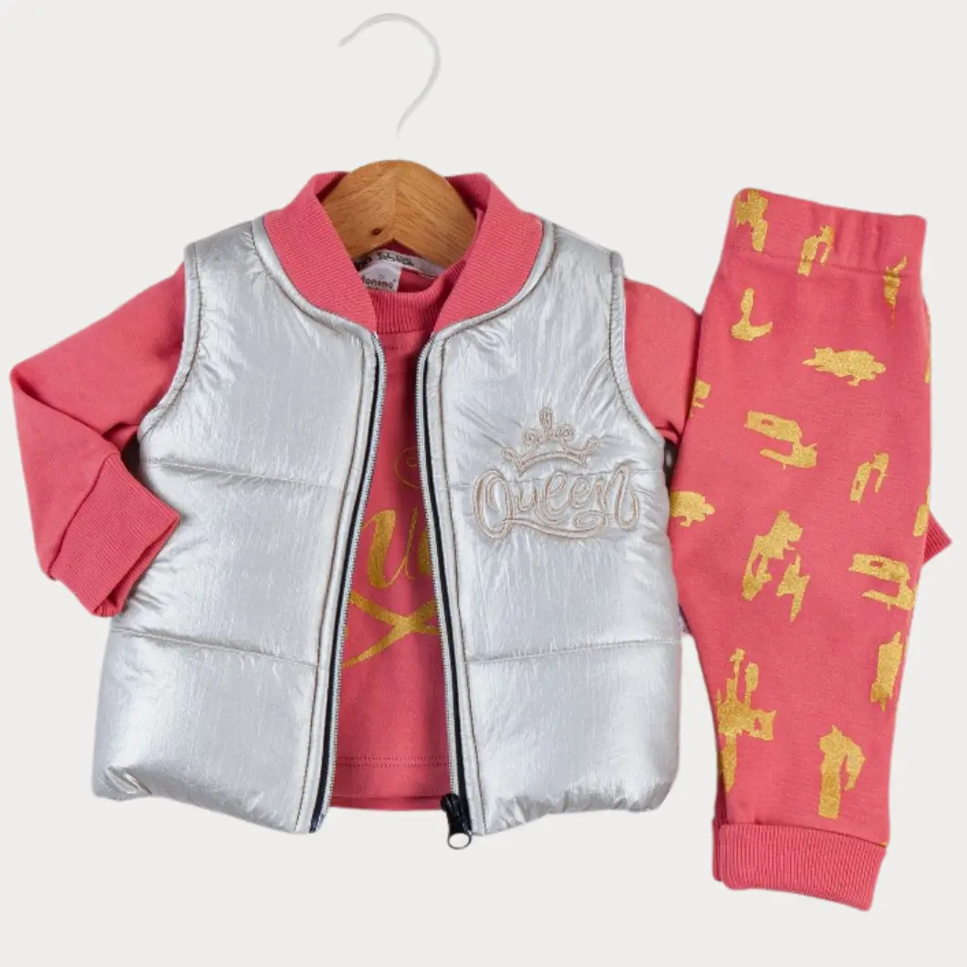 Set 3 Piese Fetițe cu Vestuță Silver Quenny [1]