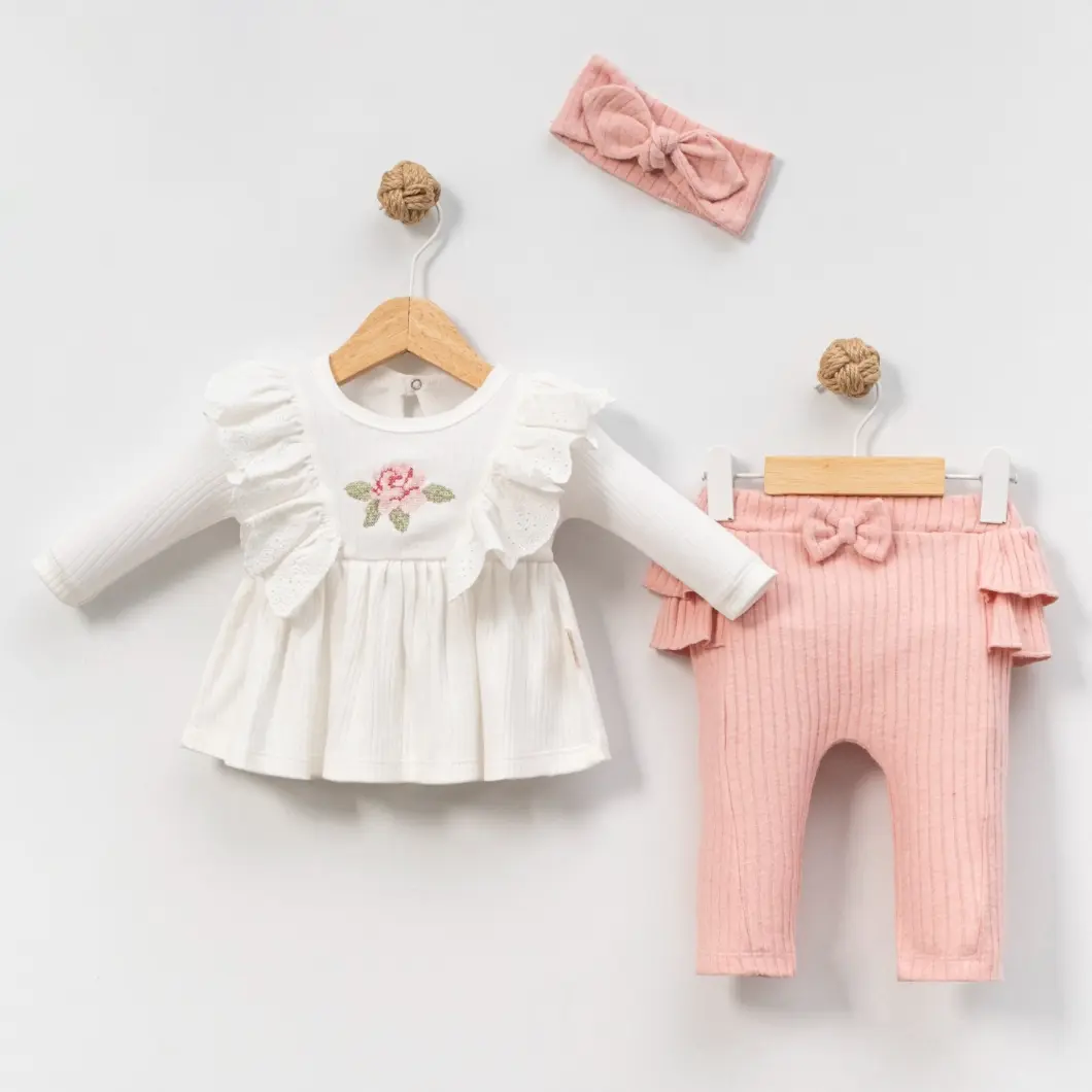 Set 3 Piese Fetițe Katinka Bluză Colanți Bentiță [2]