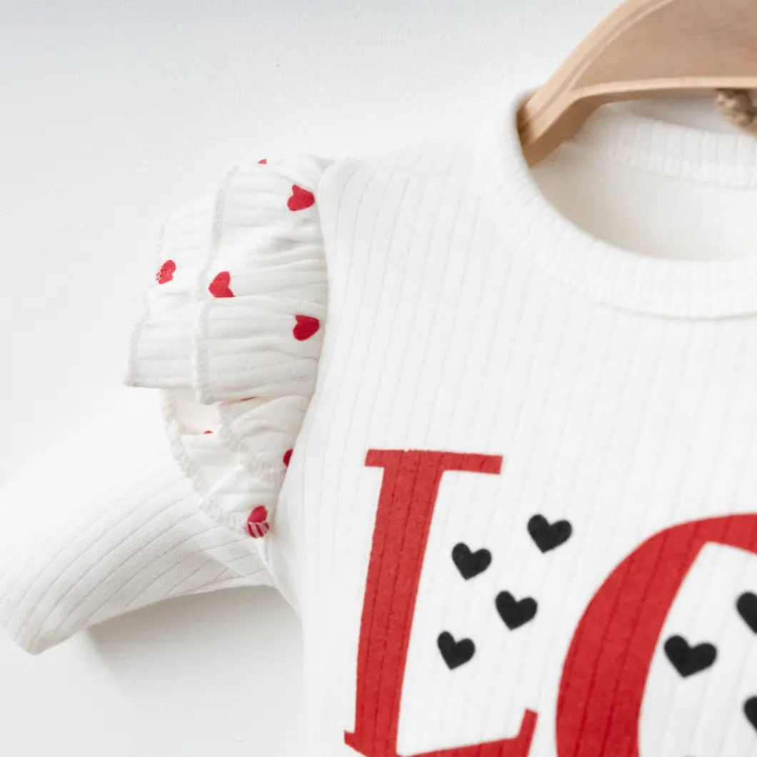 Set 3 Piese Fetițe Love Hearts-100% Bumbac [5]