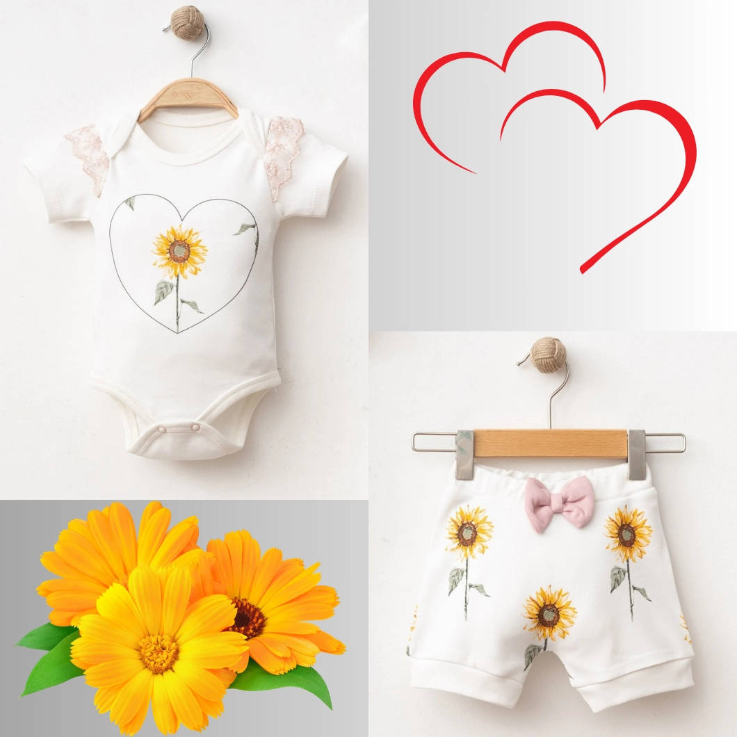 Set 3 Piese Fetițe Spring Sense Alb - Bumbac 100% Premium [8]