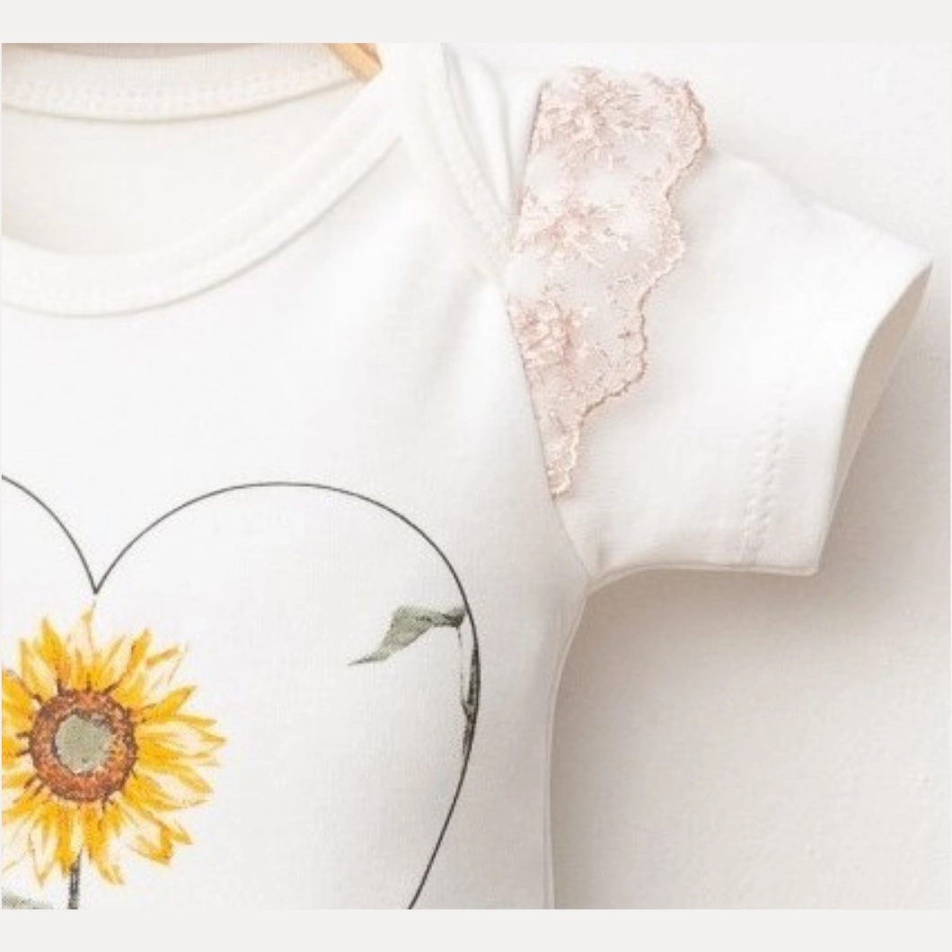 Set 3 Piese Fetițe Spring Sense Alb - Bumbac 100% Premium [6]