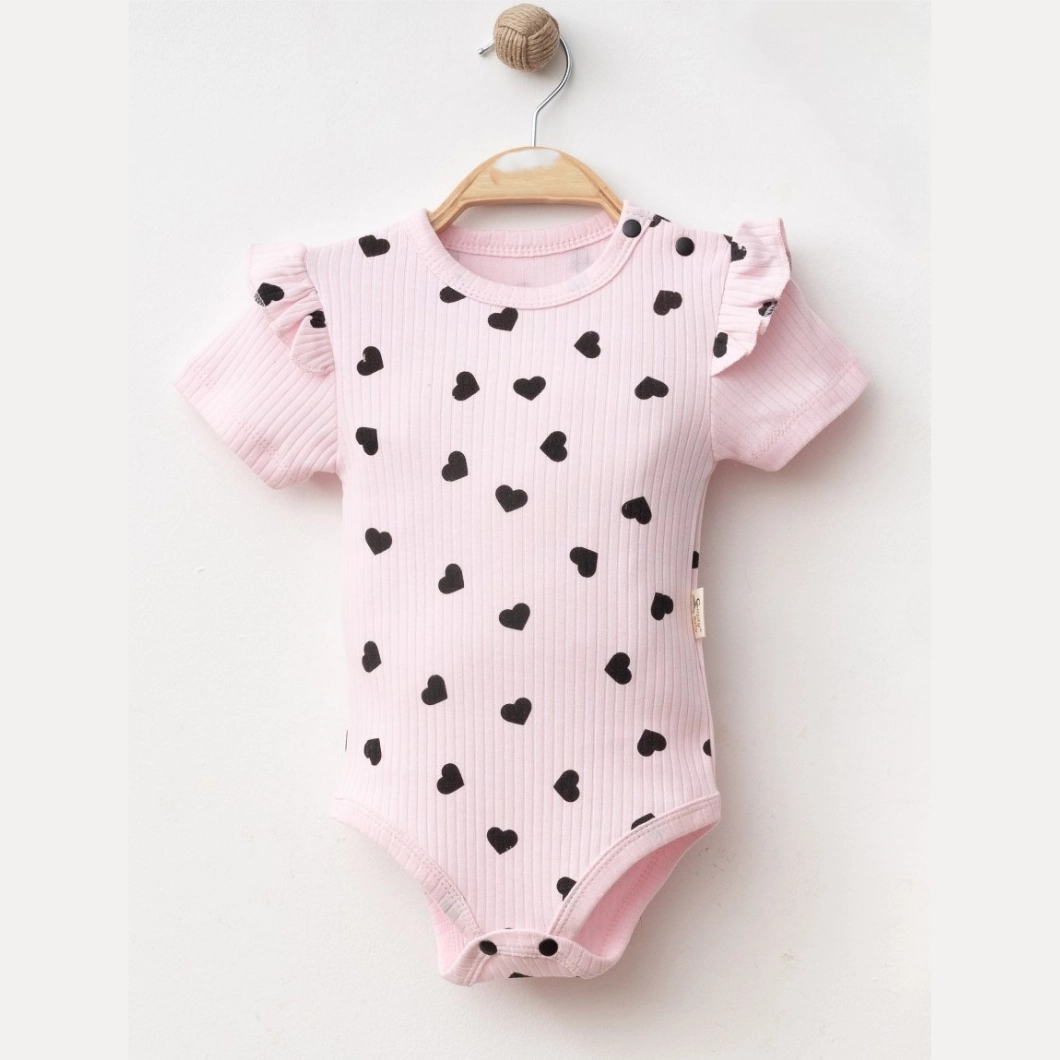 Set 3 Piese Fetițe IniMania – Body, Pantalonași și Bentiță din Bumbac Premium [2]