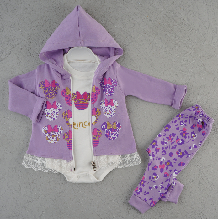 Set 3 Piese Minie Princess - Mov [1]