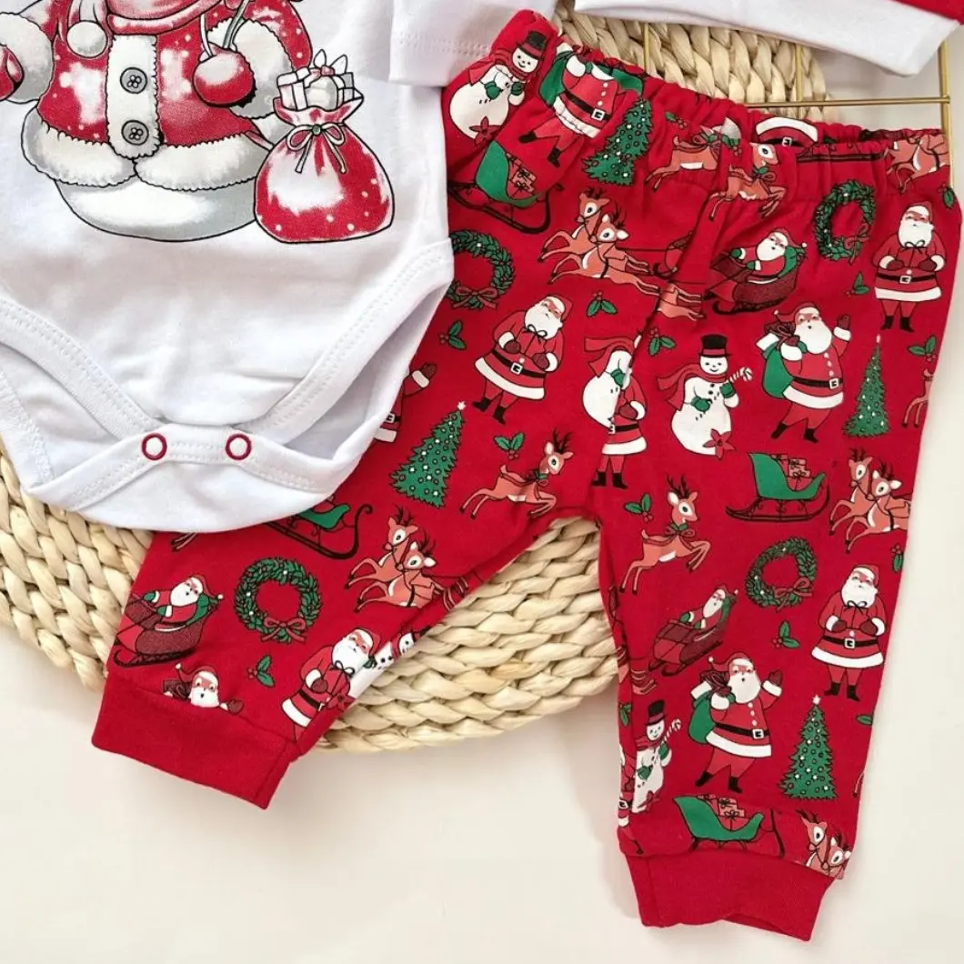 Set 3 piese Snowman, imprimeu Om de Zăpadă, Crăciun [5]