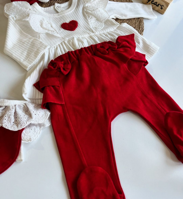 Set 5 piese bebeluși, 100% bumbac, Corazon Caliente [9]