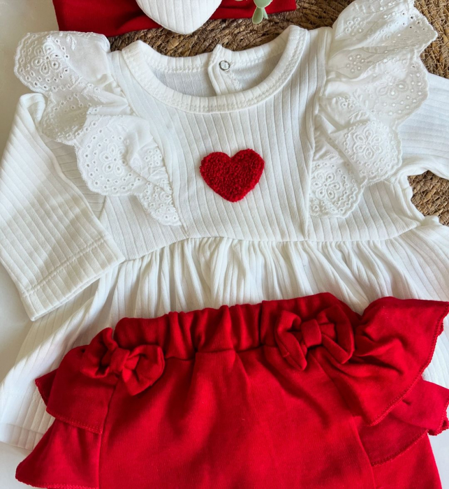 Set 5 piese bebeluși, 100% bumbac, Corazon Caliente [7]