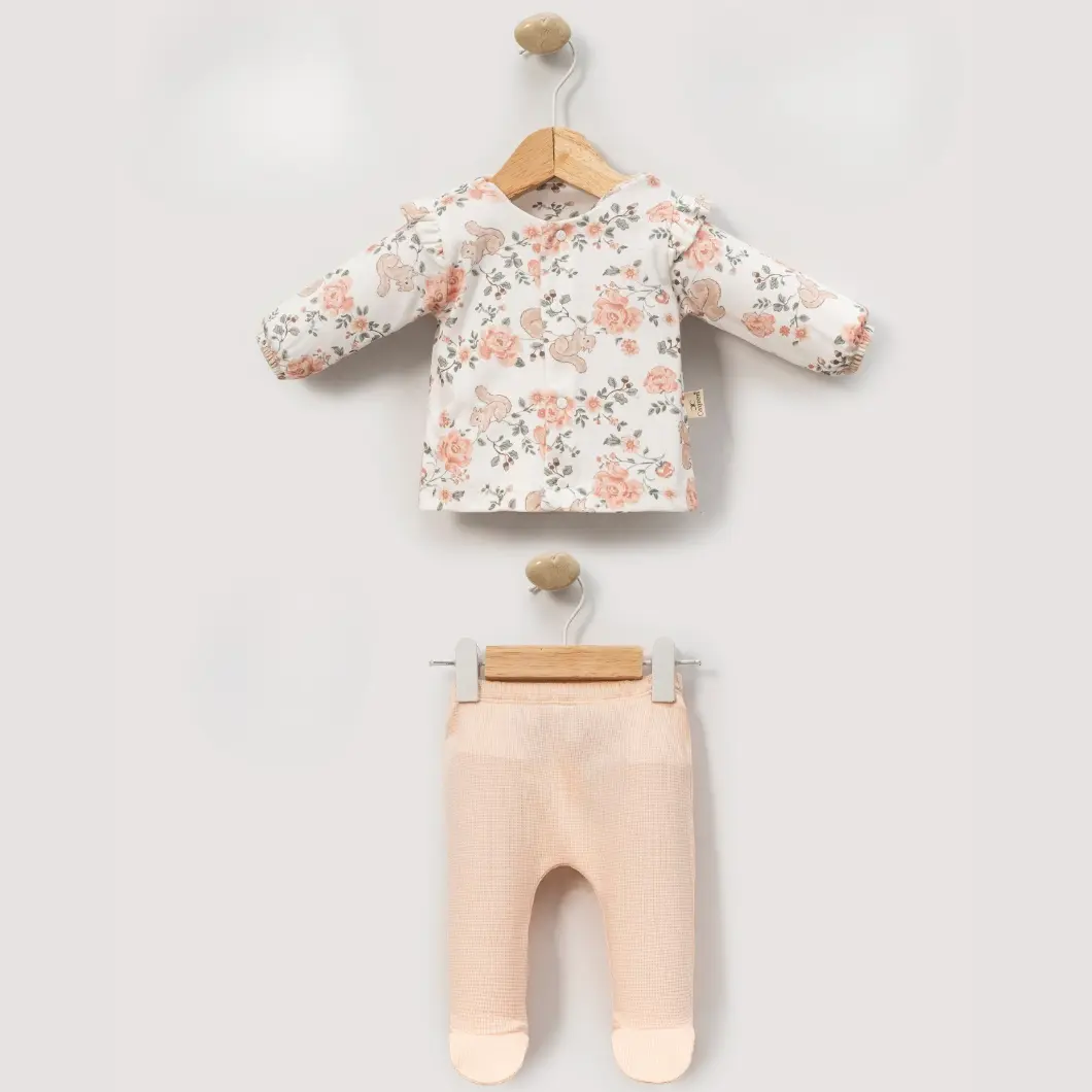 Set 5 Piese Fetițe Veverița Veselă Bumbac OEKO-TEX 0–3 Luni [7]