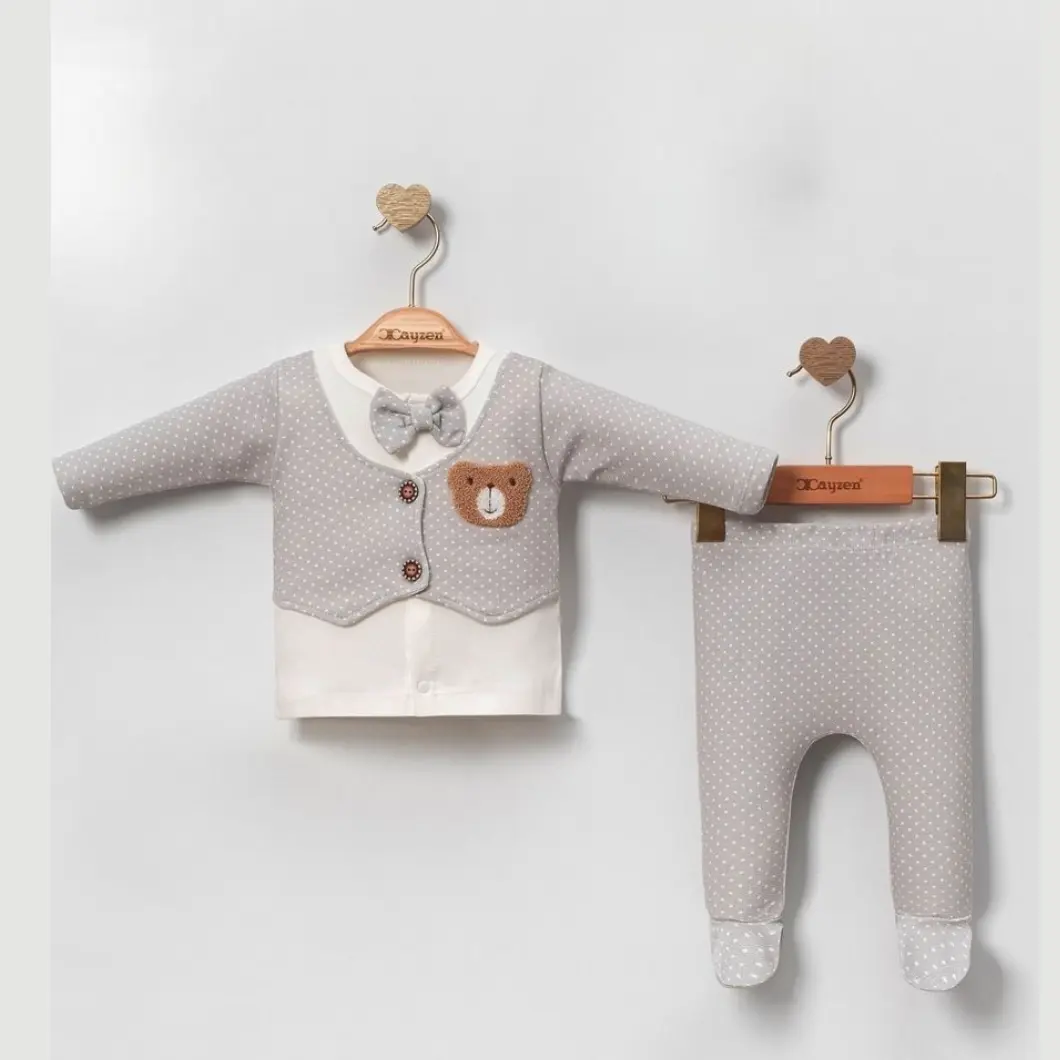 Set 5 Piese Nou Născut Bubu Bear Gri [2]