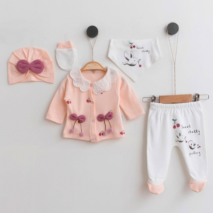 Set 5 Piese Nou-Născuți Cherry Picks – Bumbac 100% OEKO-TEX [1]