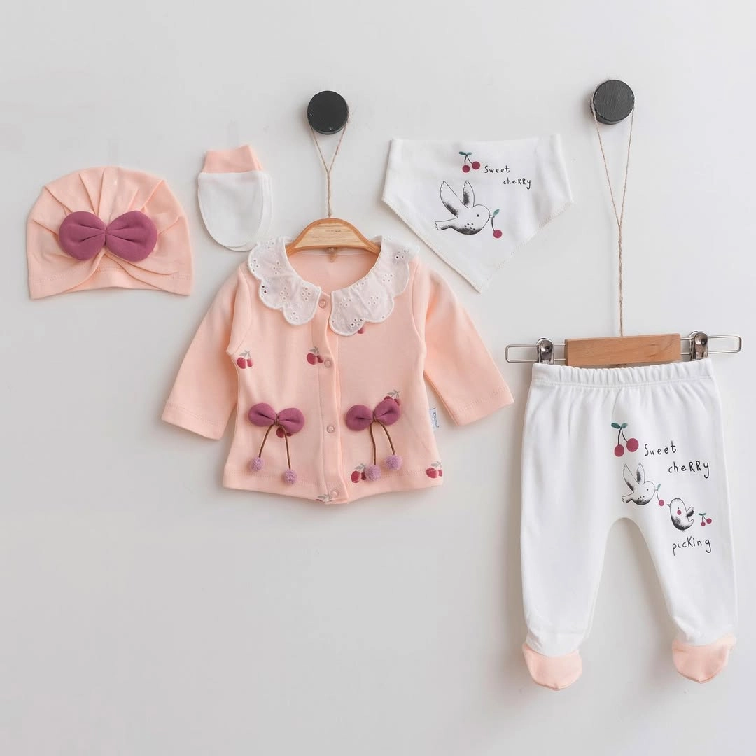Set 5 Piese Nou-Născuți Cherry Picks – Bumbac 100% OEKO-TEX [5]