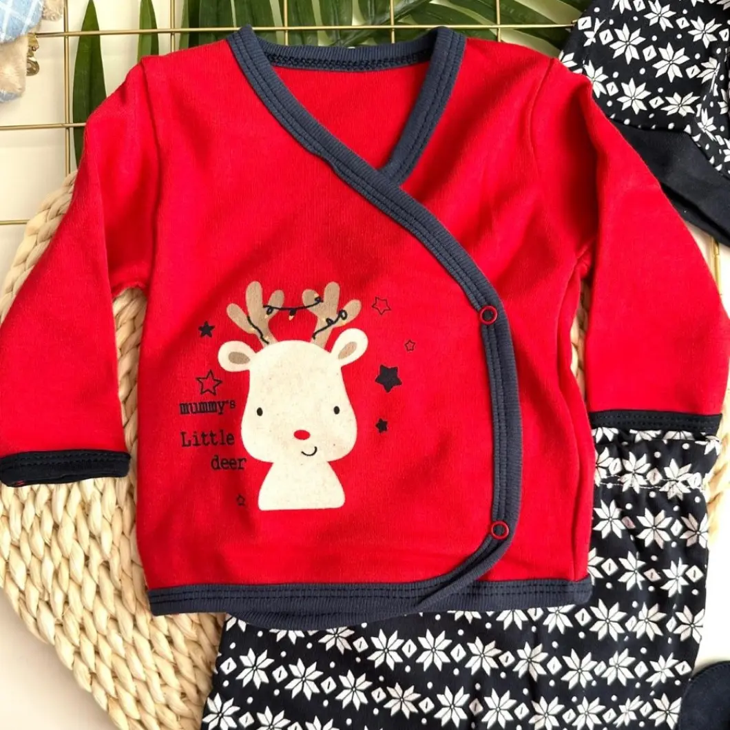 Set 5 Piese Nou născut Mummy's Little Deer bumbac [4]