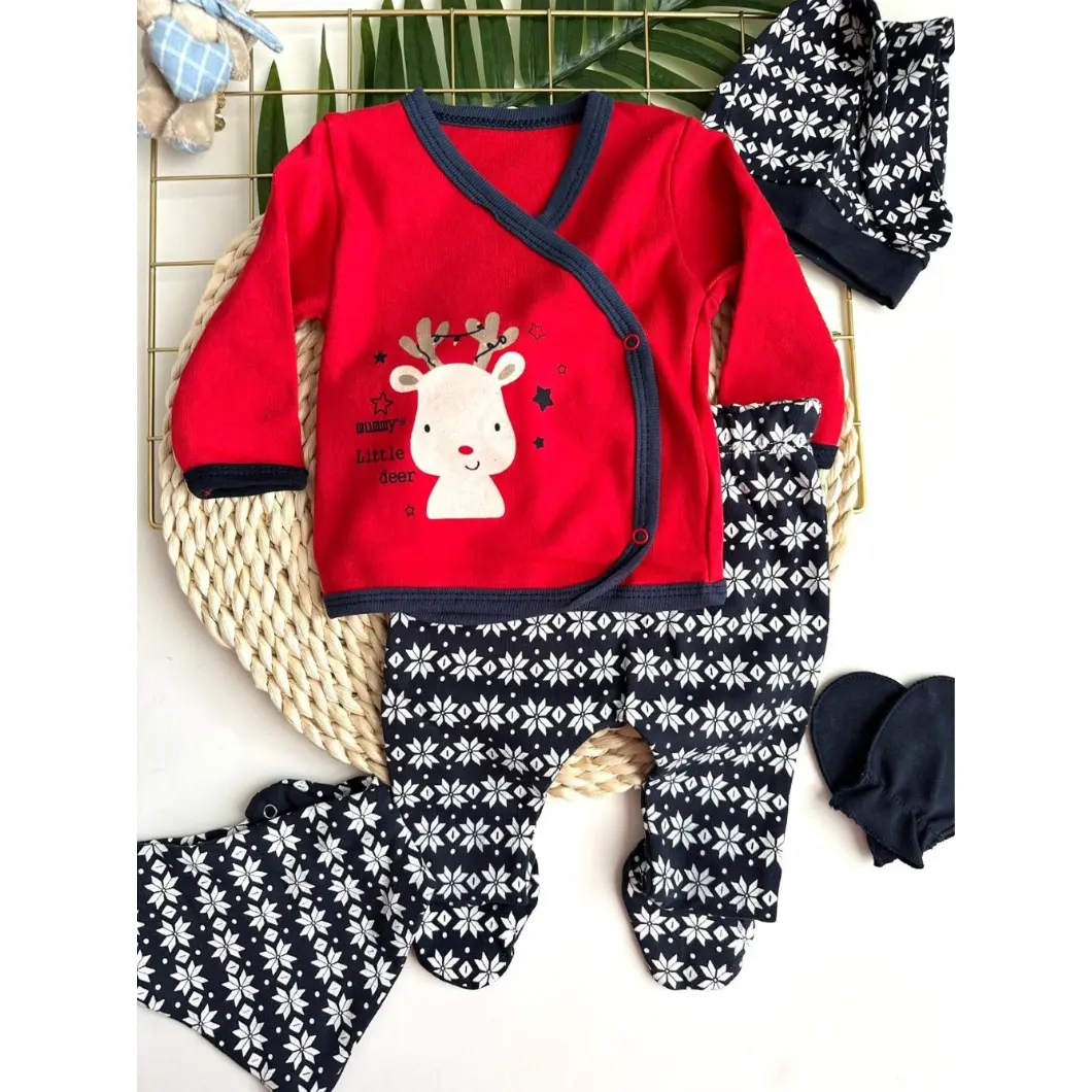 Set 5 Piese Nou născut Mummy's Little Deer bumbac [8]