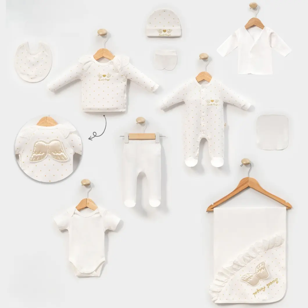 Set 10 piese fetițe Sweet Angel din bumbac 100 procent certificat OEKO TEX [8]