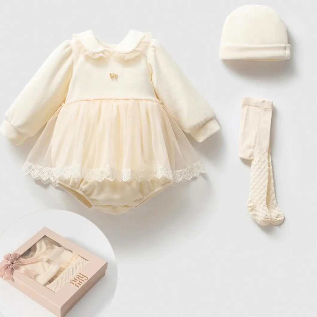 Set Botez Catifea Premium Fetițe Stefania [2]