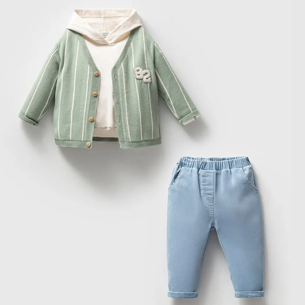 Set Casual Premium 3 Piese Băieței 9-24 Luni Arturo [3]