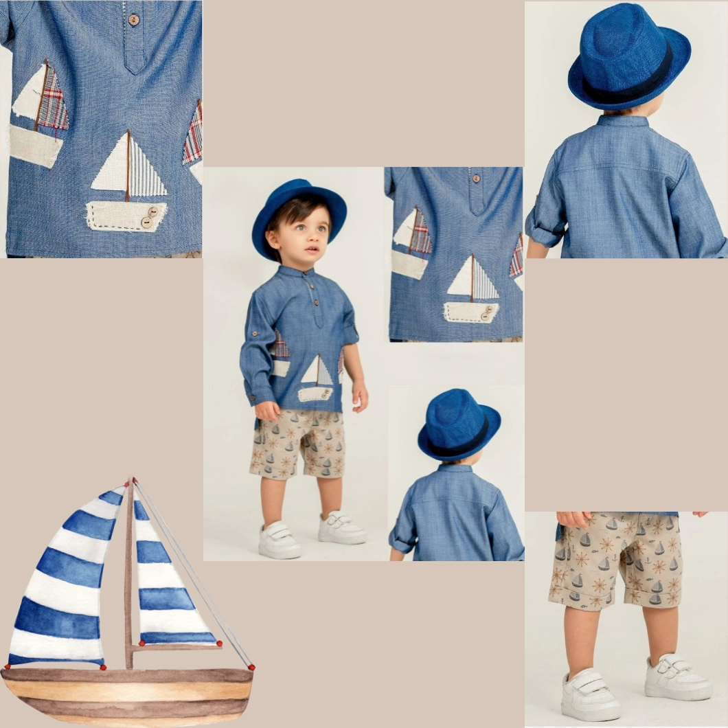 Set 3 Piese Băieți - Eminem, Denim Style, 1-5 ani [7]