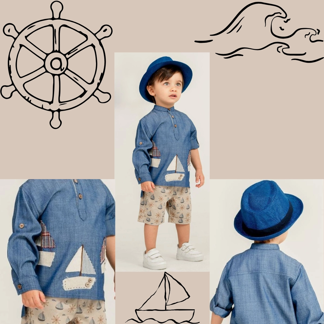 Set 3 Piese Băieți - Eminem, Denim Style, 1-5 ani [8]