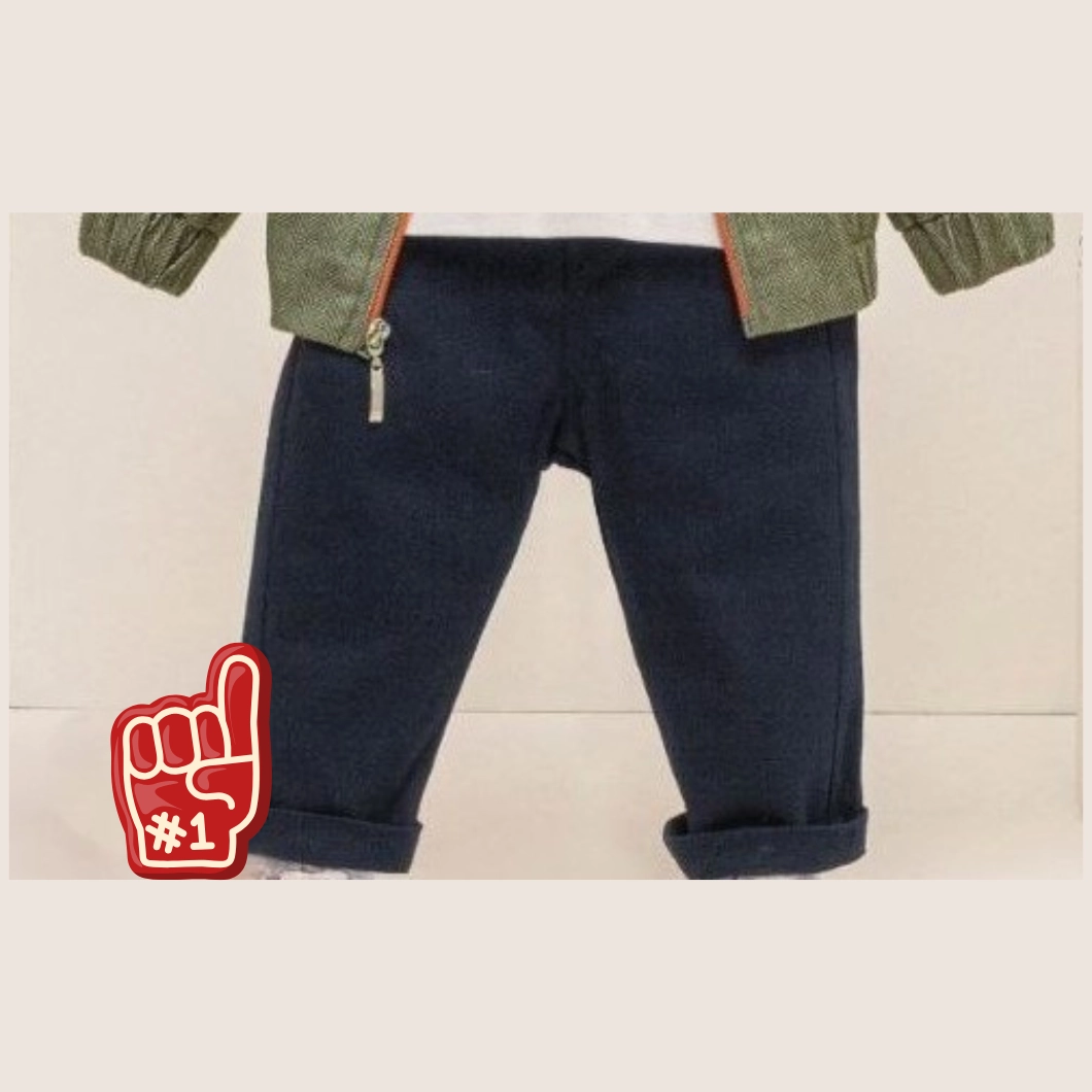 Set 3 Piese Yo Dude – Jachetă Verde, Bluză Albă și Blugi Băieți [4]