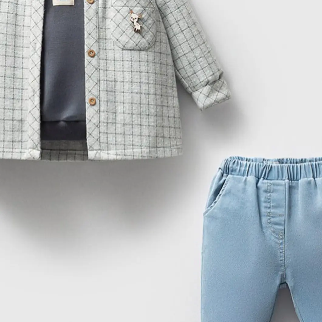 Set Casual Premium 3 Piese Băieței 9-24 Luni Carlos [5]