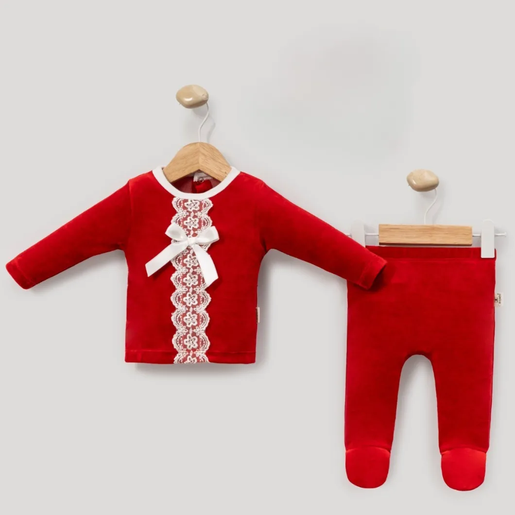 Set Fetițe Red Romance – Catifea Bumbac OEKO-TEX 3 Piese [3]