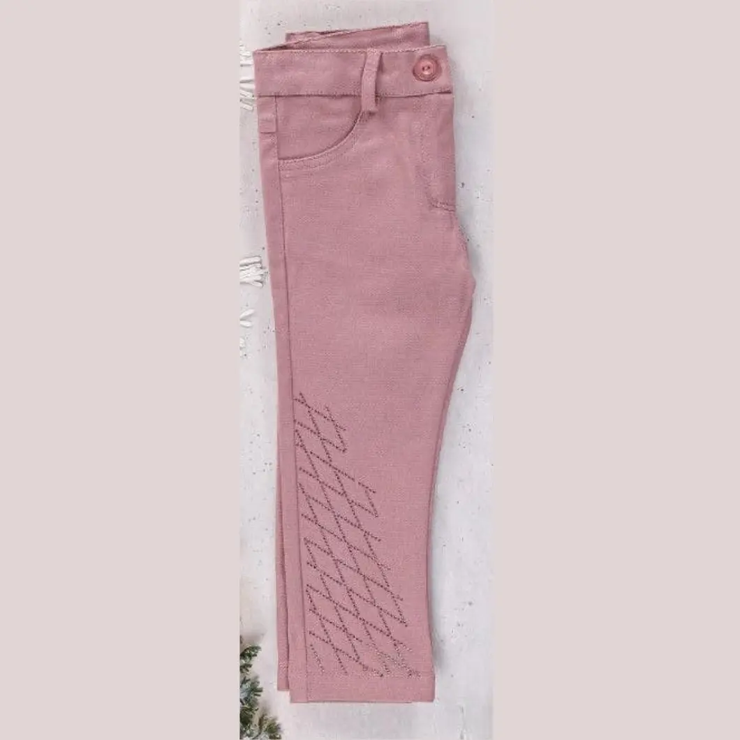 Set 3 piese fete – Bluză, pantaloni lila și vestă elegantă [4]