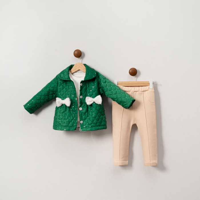 Set 3 Piese Green Bunny Coat [1]