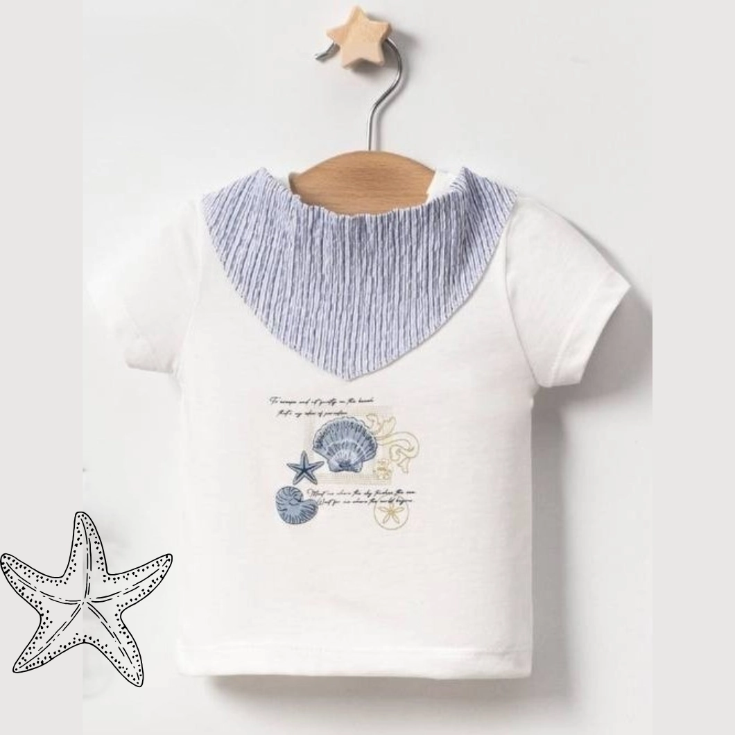 Set Vară Sea Life Băieței – Tricou & Pantaloni Bleu [2]