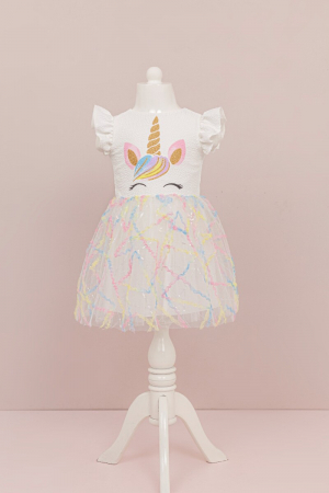 ROCHII - Rochiță Unicorn Albă