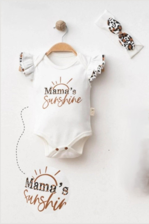BEBELUȘI 0-24 Luni - Body Fetițe Mama's Sunshine - Bumbac 100% Premium