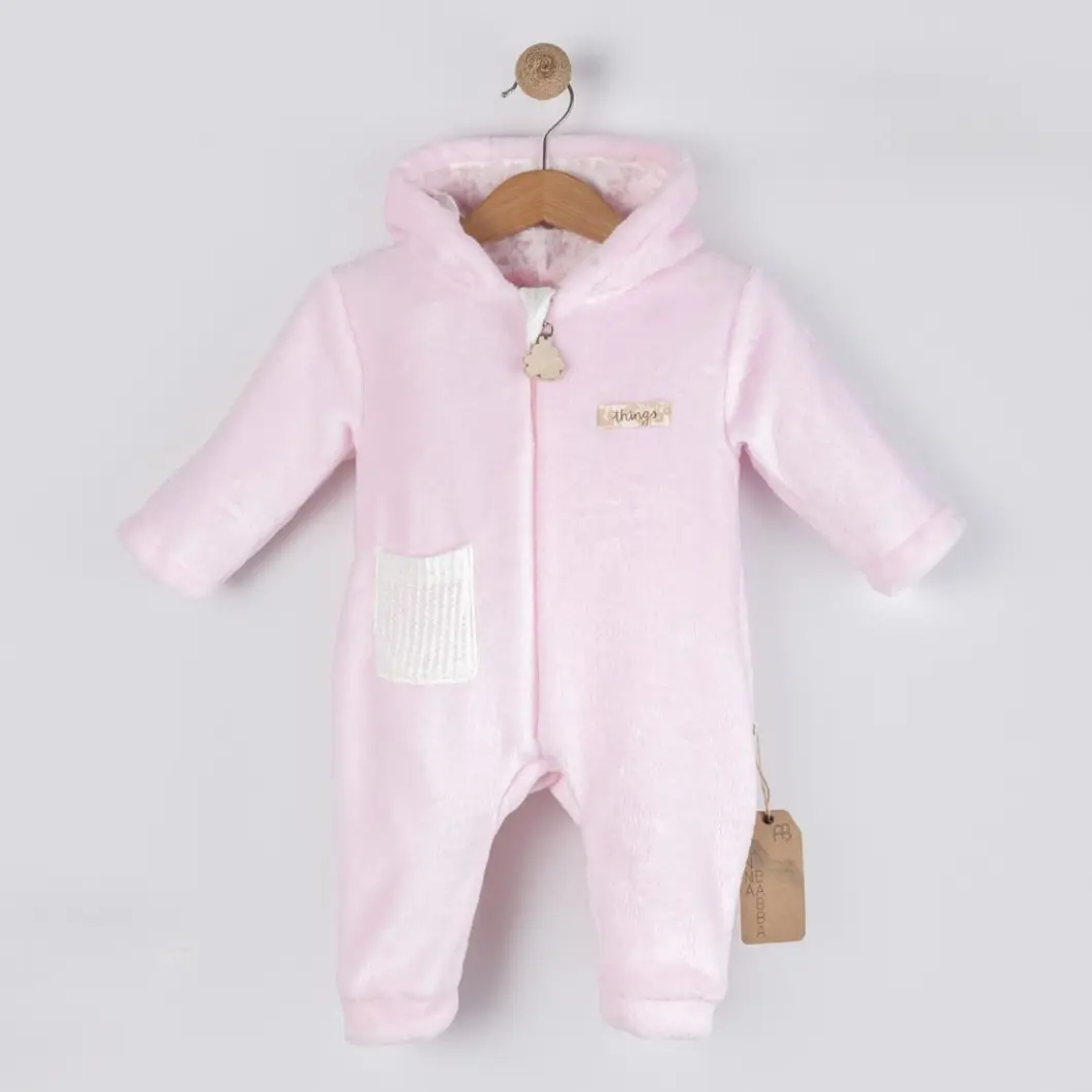 COMBINEZOANE ȘI BOTOȘEI - Combinezon Plușat Fetițe Pinky Things
