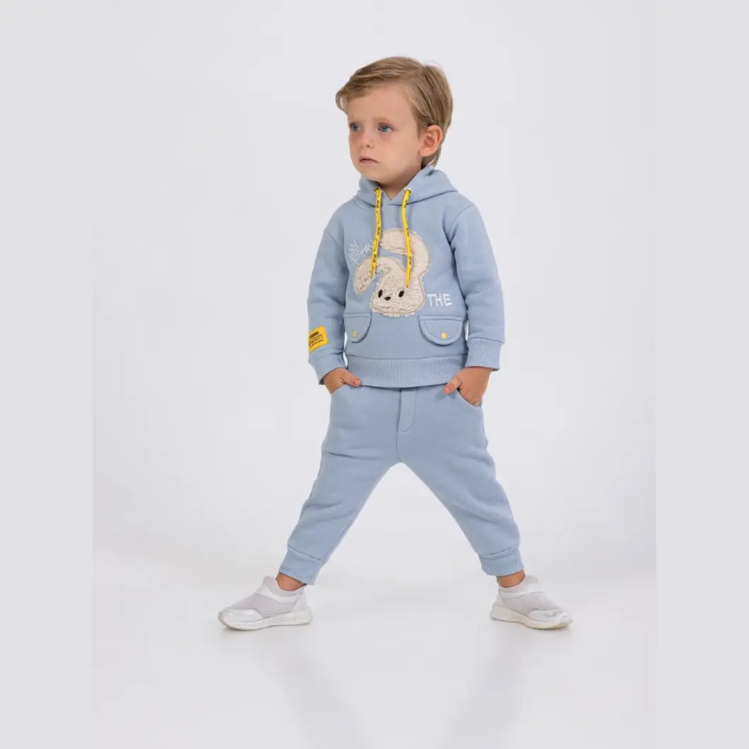 Compleu Băieței 2 Piese Nothing Bunny-Bumbac Vătuit