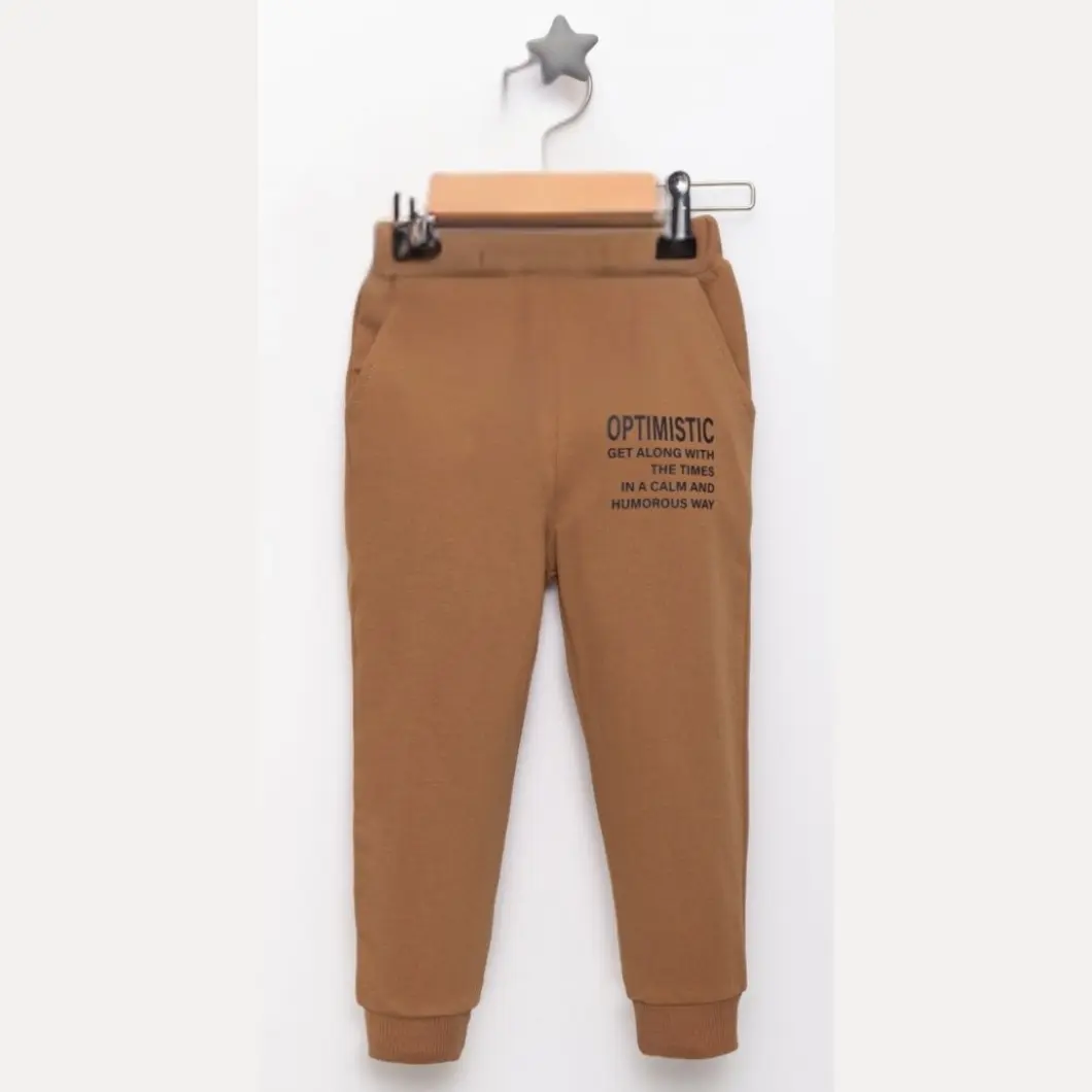 Compleu sport 2 piese băieți 3-6 ani, maro, 100% bumbac [3]